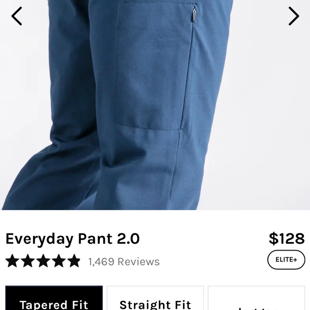 BYLT Basics Blue Cargo Pants Straight Fit